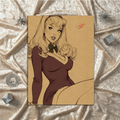 Daphne Cartoon Art Illustration Hard Signed 8.5x11in Digital Art PRINT