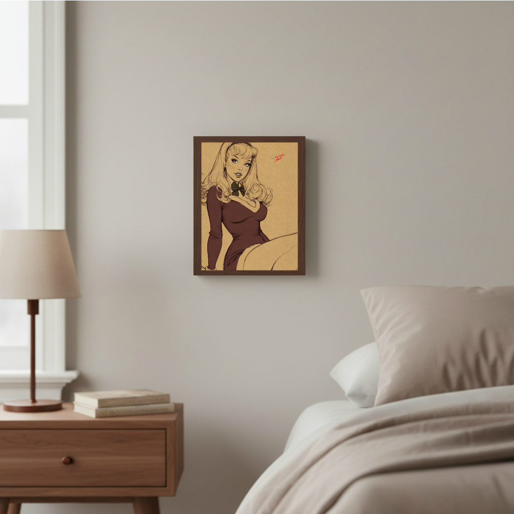 Daphne Cartoon Art Illustration Hard Signed 8.5x11in Digital Art PRINT