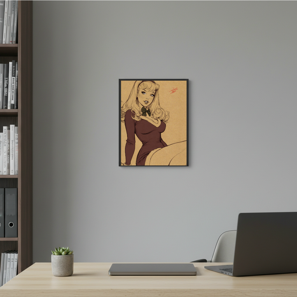 Daphne Cartoon Art Illustration Hard Signed 8.5x11in Digital Art PRINT
