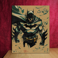Batman Art Illustration Hard Signed 8.5x11in Fine Art PRINT