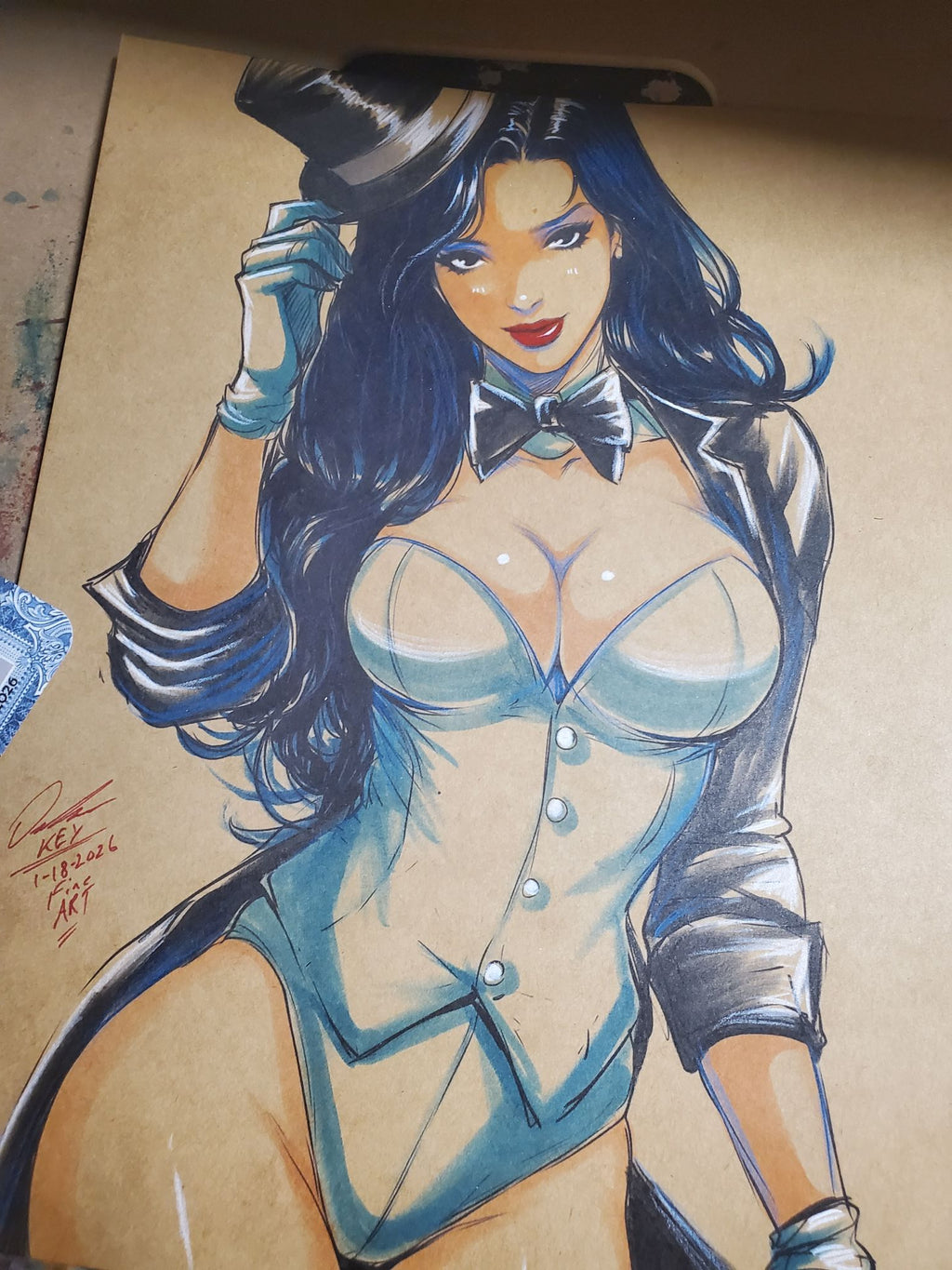 Special Request Custom Art Original Fine Mixed Media | Rare 1 of 1 | COA Included | 8.5x11 on Premium Archival Cardstock