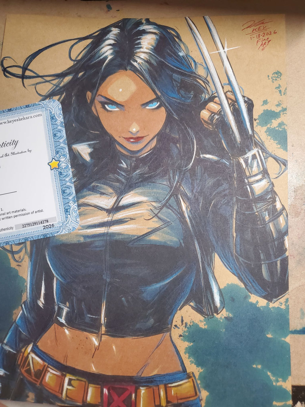 Special Request Custom Art Original Fine Mixed Media | Rare 1 of 1 | COA Included | 8.5x11 on Premium Archival Cardstock