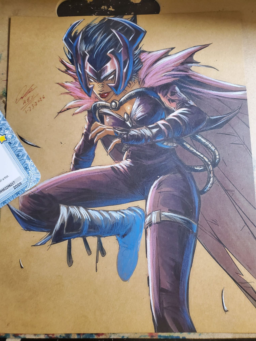 Special Request Custom Art Original Fine Mixed Media | Rare 1 of 1 | COA Included | 8.5x11 on Premium Archival Cardstock