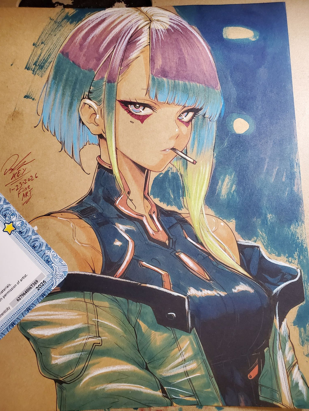 Special Request Custom Art Original Fine Mixed Media | Rare 1 of 1 | COA Included | 8.5x11 on Premium Archival Cardstock