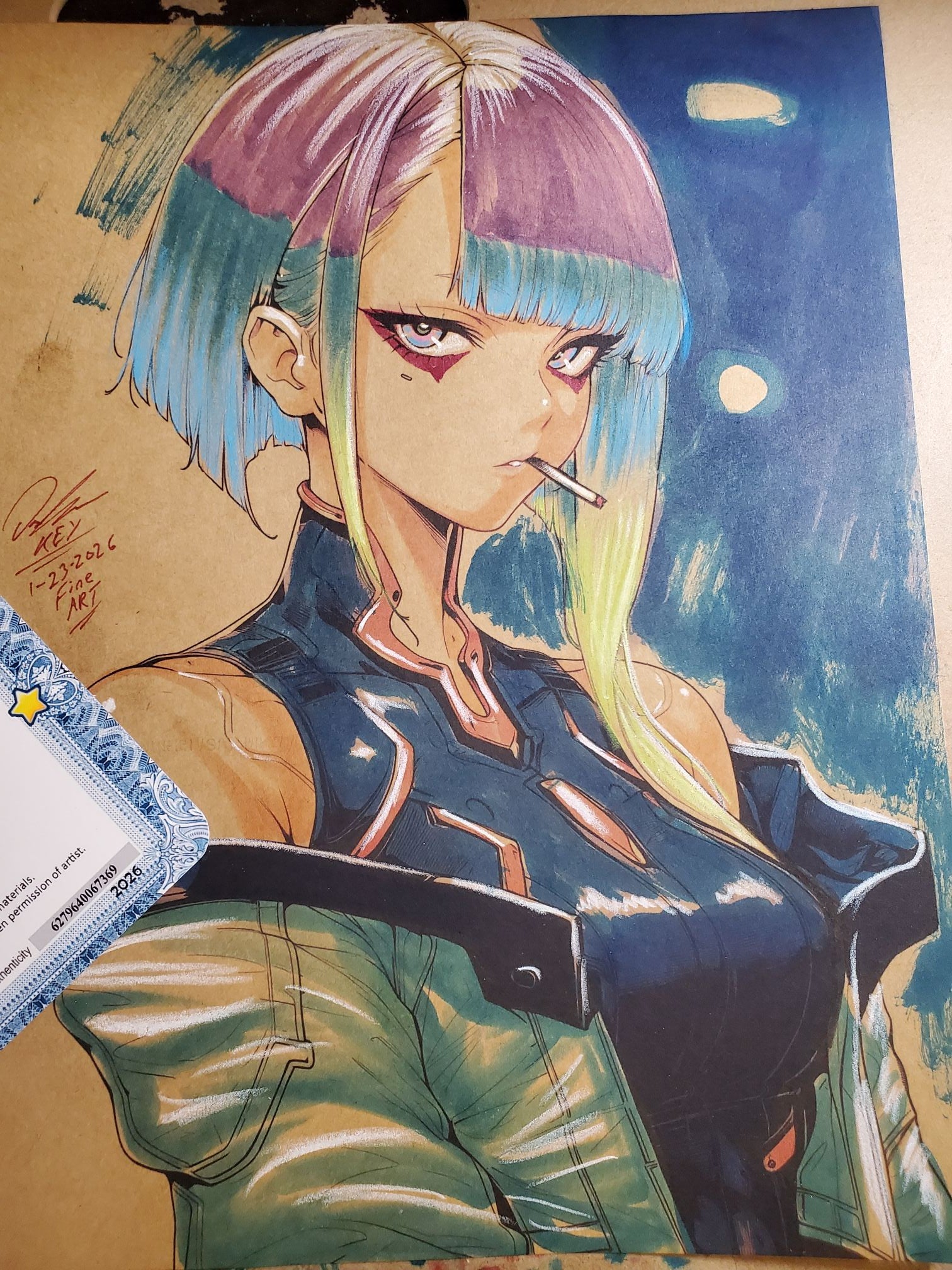 Special Request Custom Art Original Fine Mixed Media | Rare 1 of 1 | COA Included | 8.5x11 on Premium Archival Cardstock