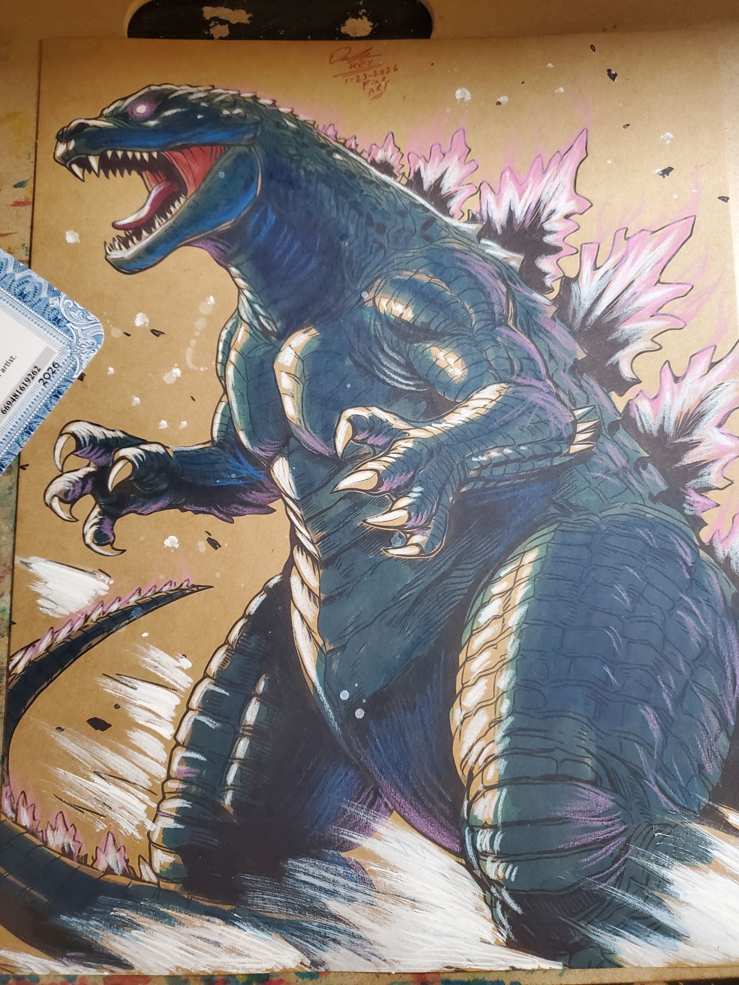 Special Request Custom Art Original Fine Mixed Media | Rare 1 of 1 | COA Included | 8.5x11 on Premium Archival Cardstock