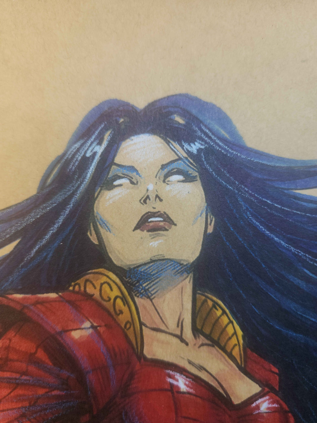 Shi Comic Art Original Fine Mixed Media | Rare 1 of 1 | COA Included | 8.5x11 on Premium Archival Cardstock