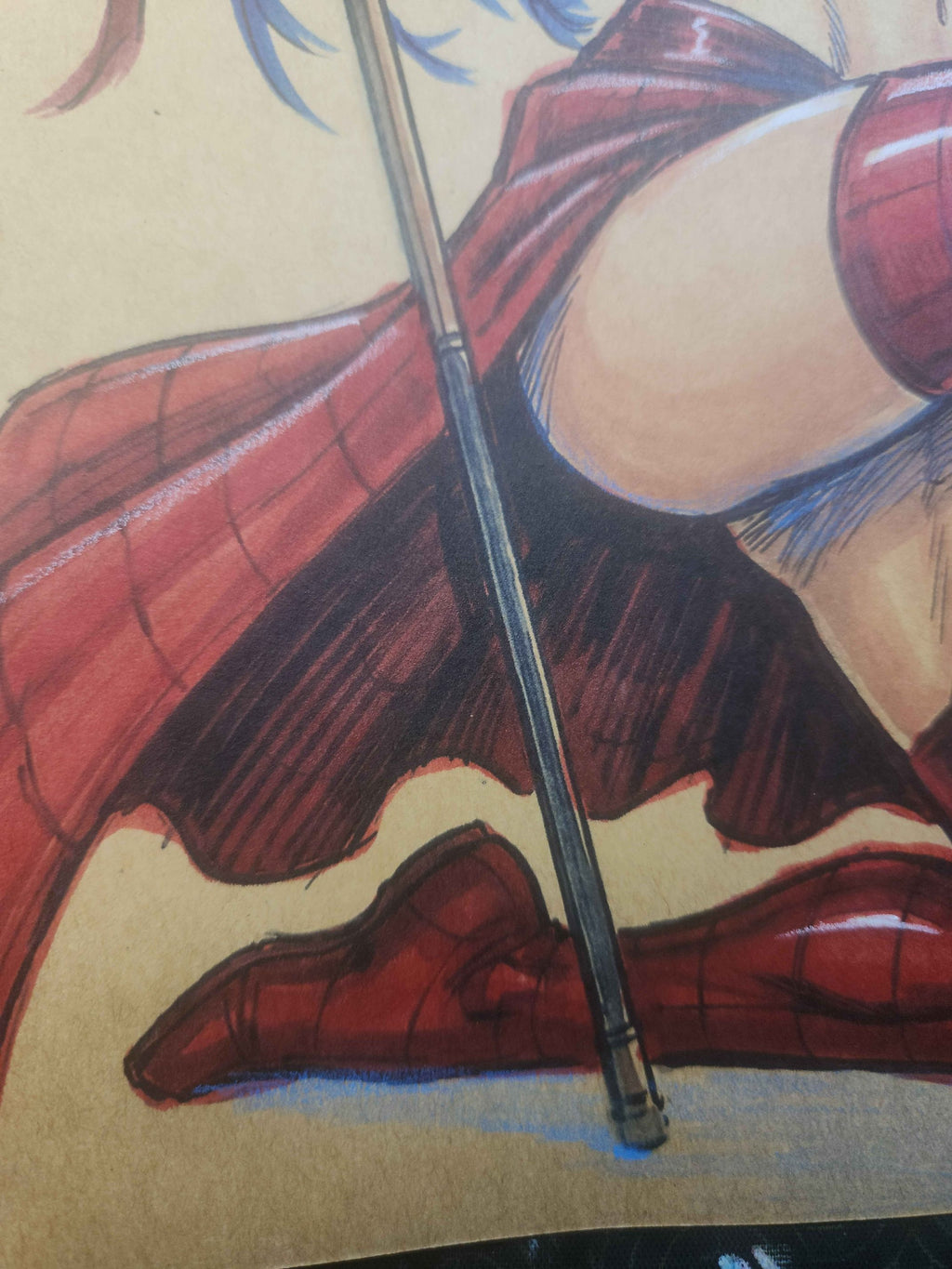 Shi Comic Art Original Fine Mixed Media | Rare 1 of 1 | COA Included | 8.5x11 on Premium Archival Cardstock