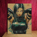 Psylocke Art Illustration Hard Signed 8.5x11in Fine Art PRINT