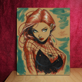 Mary Jane Watson Art Illustration Hard Signed 8.5x11in Fine Art PRINT