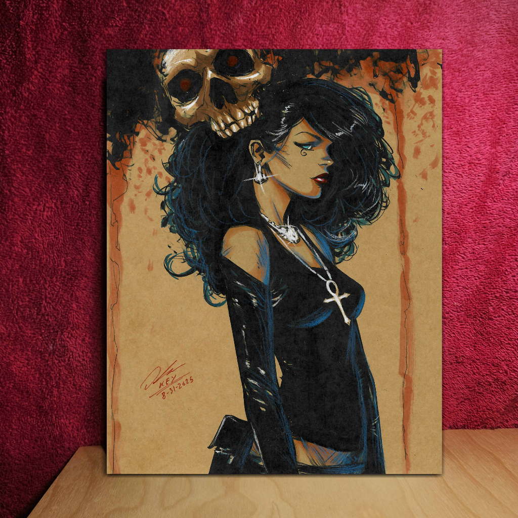 Death of the Endless Art Illustration Hard Signed 8.5x11in Fine Art PRINT