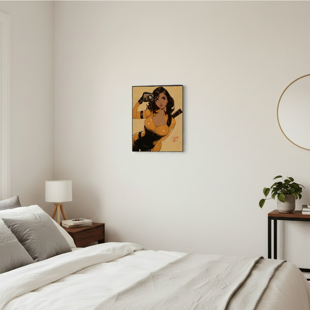 April O'Neil Cartoon Art Illustration Hard Signed 8.5x11in Digital Art PRINT