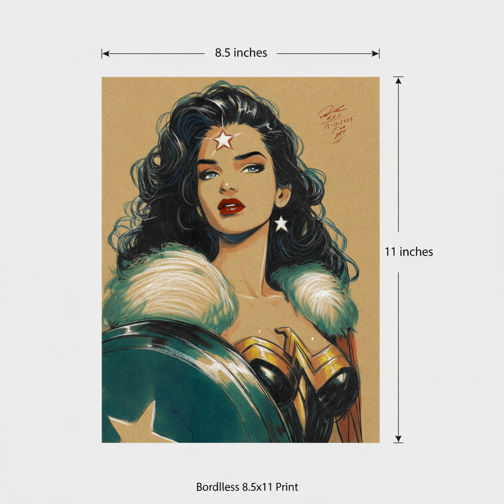 8.5x11 Borderless Dimensions