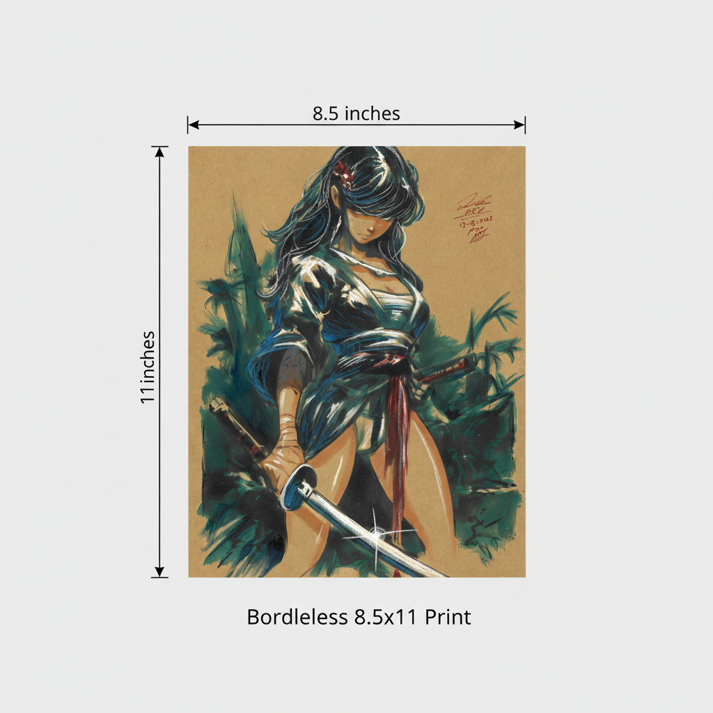 8.5x11 Borderless Dimensions