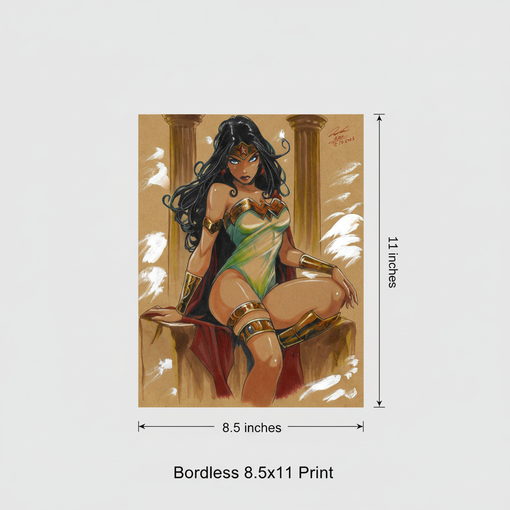 8.5x11 Borderless Dimensions