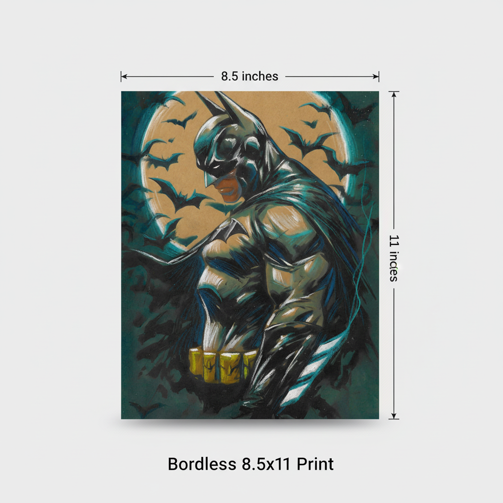 8.5x11 Borderless Dimensions