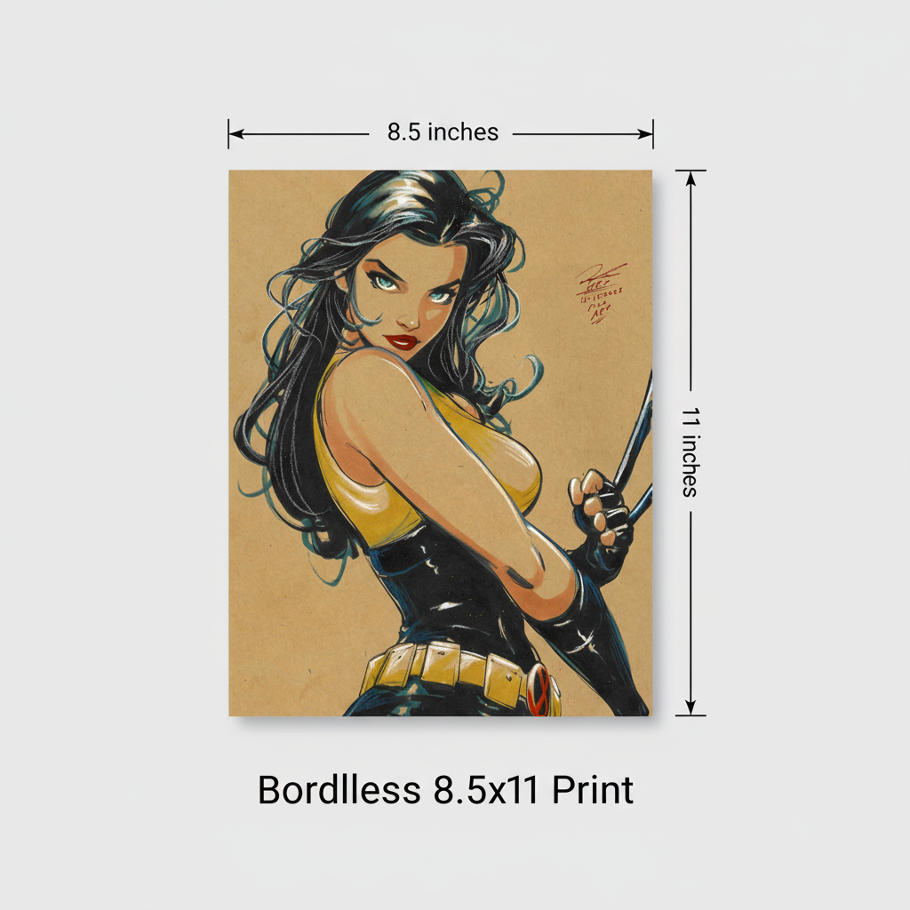 8.5x11 Borderless Dimensions