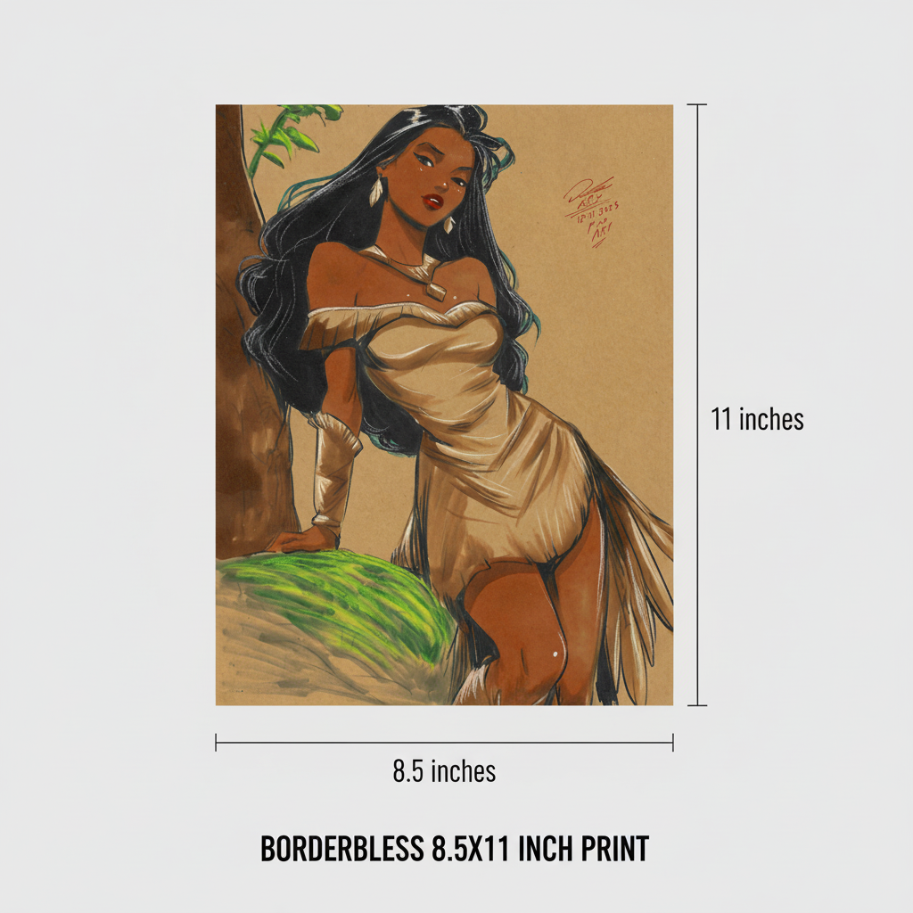 8.5x11 Borderless Dimensions