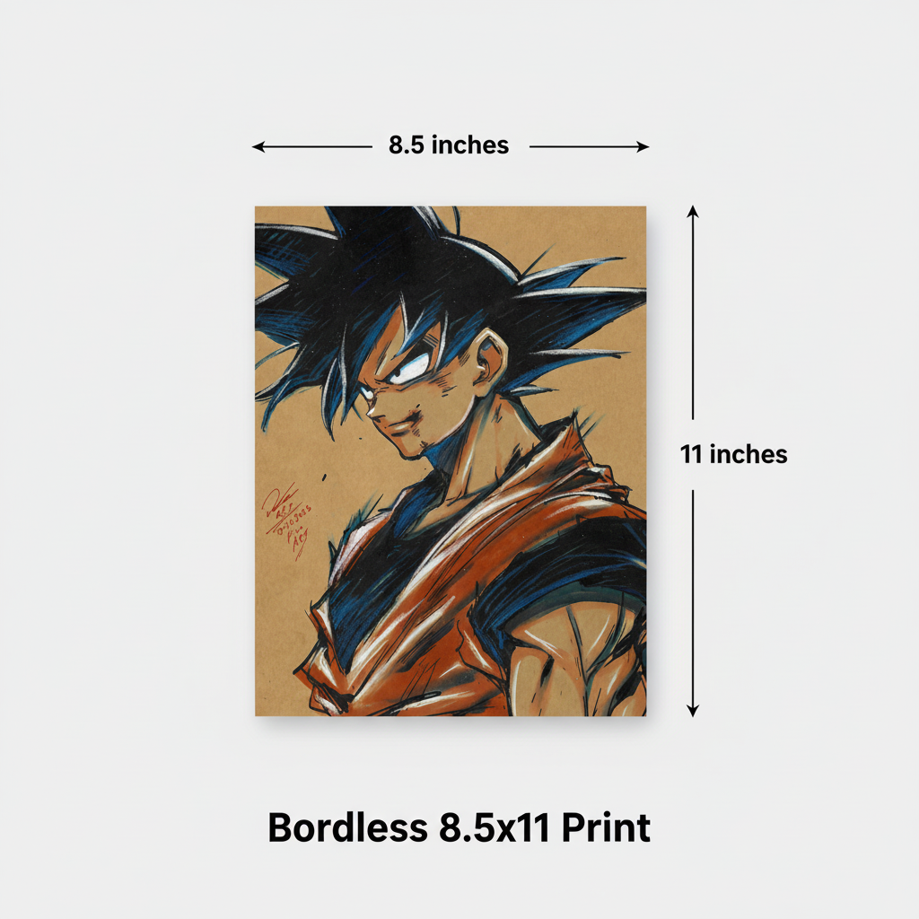 8.5x11 Borderless Dimensions