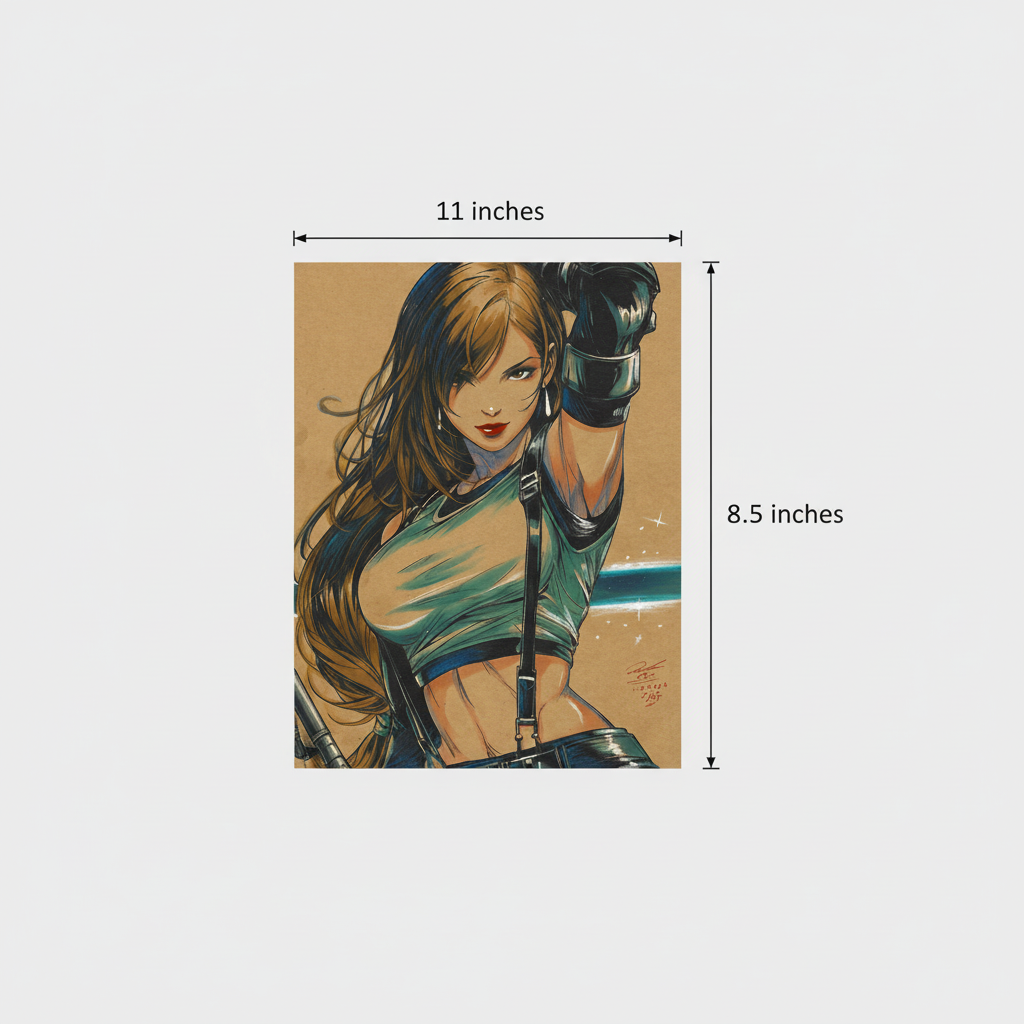 8.5x11 Borderless Dimensions