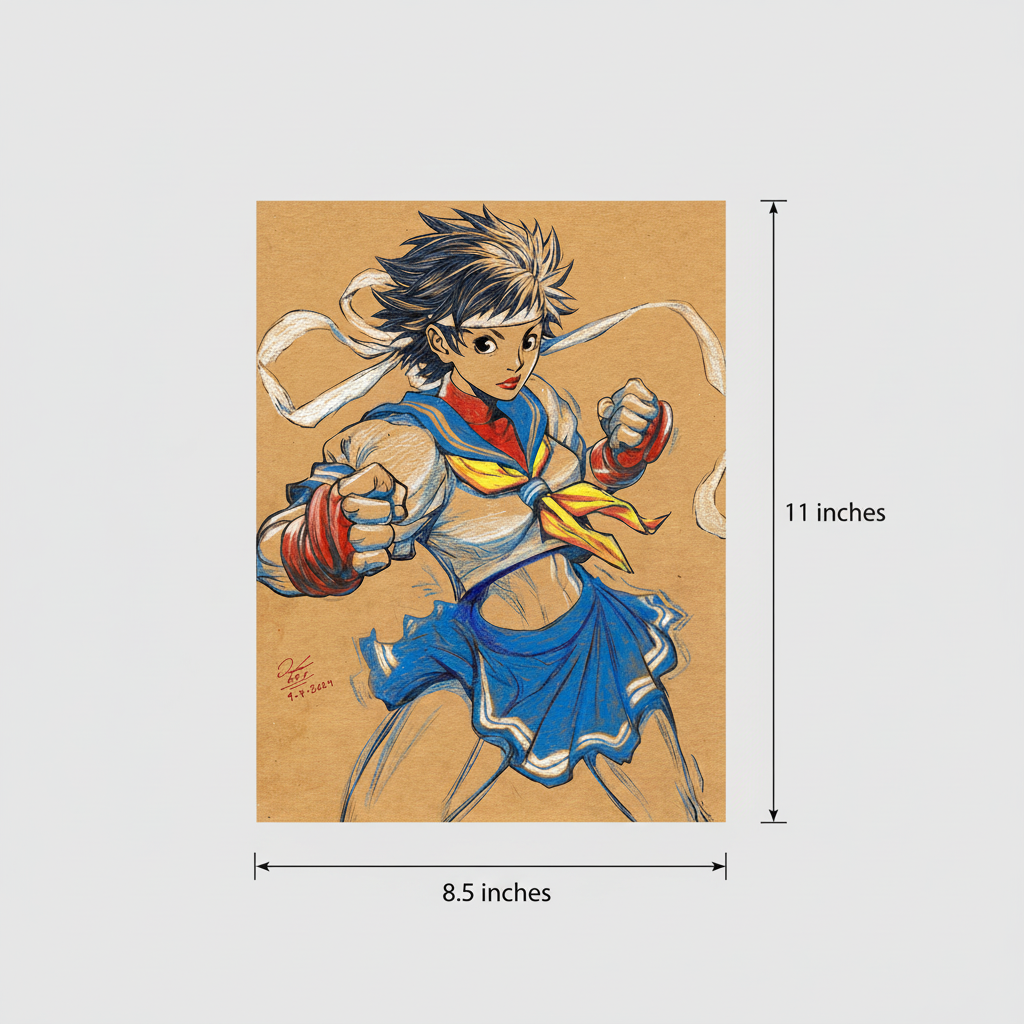 8.5x11 Borderless Dimensions