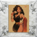Wonder Woman Comic Art Illustration Hard Signed 8.5x11in Digital Art PRINT