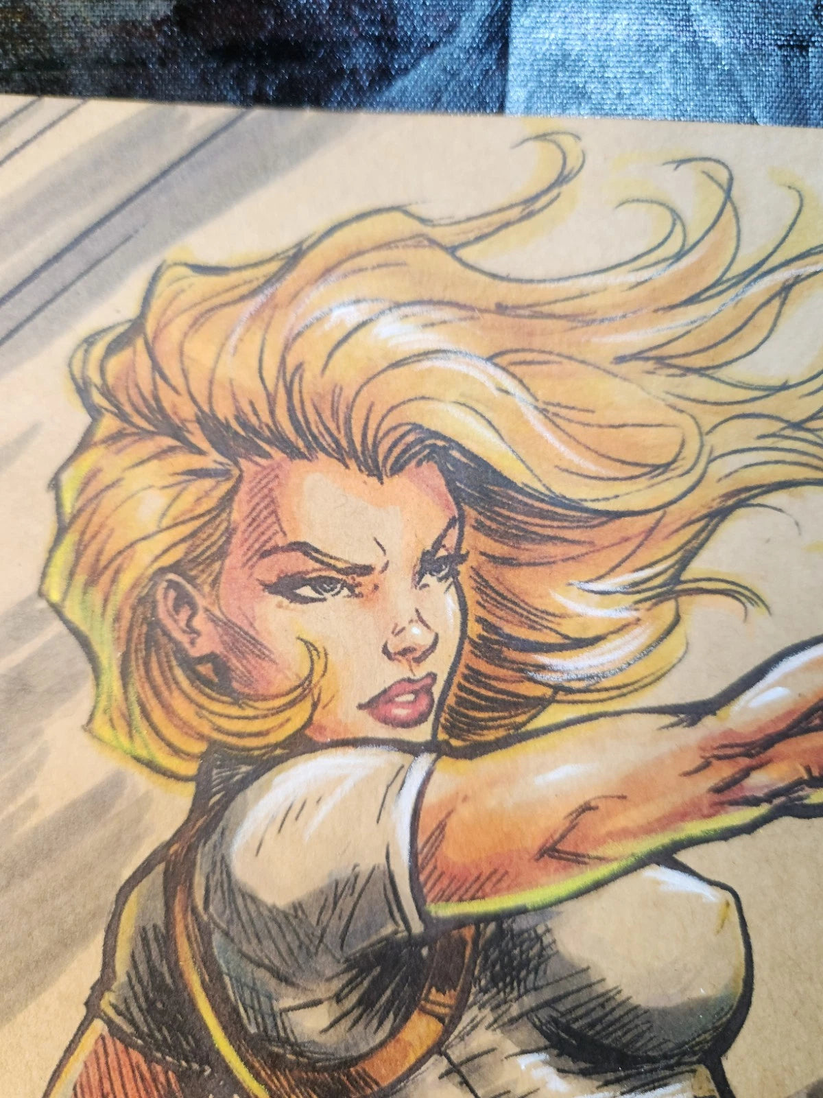 Danger Girl Comic Art Original Fine Mixed Media | Rare 1 of 1 | COA Included | 8.5x11 on Premium Archival Cardstock
