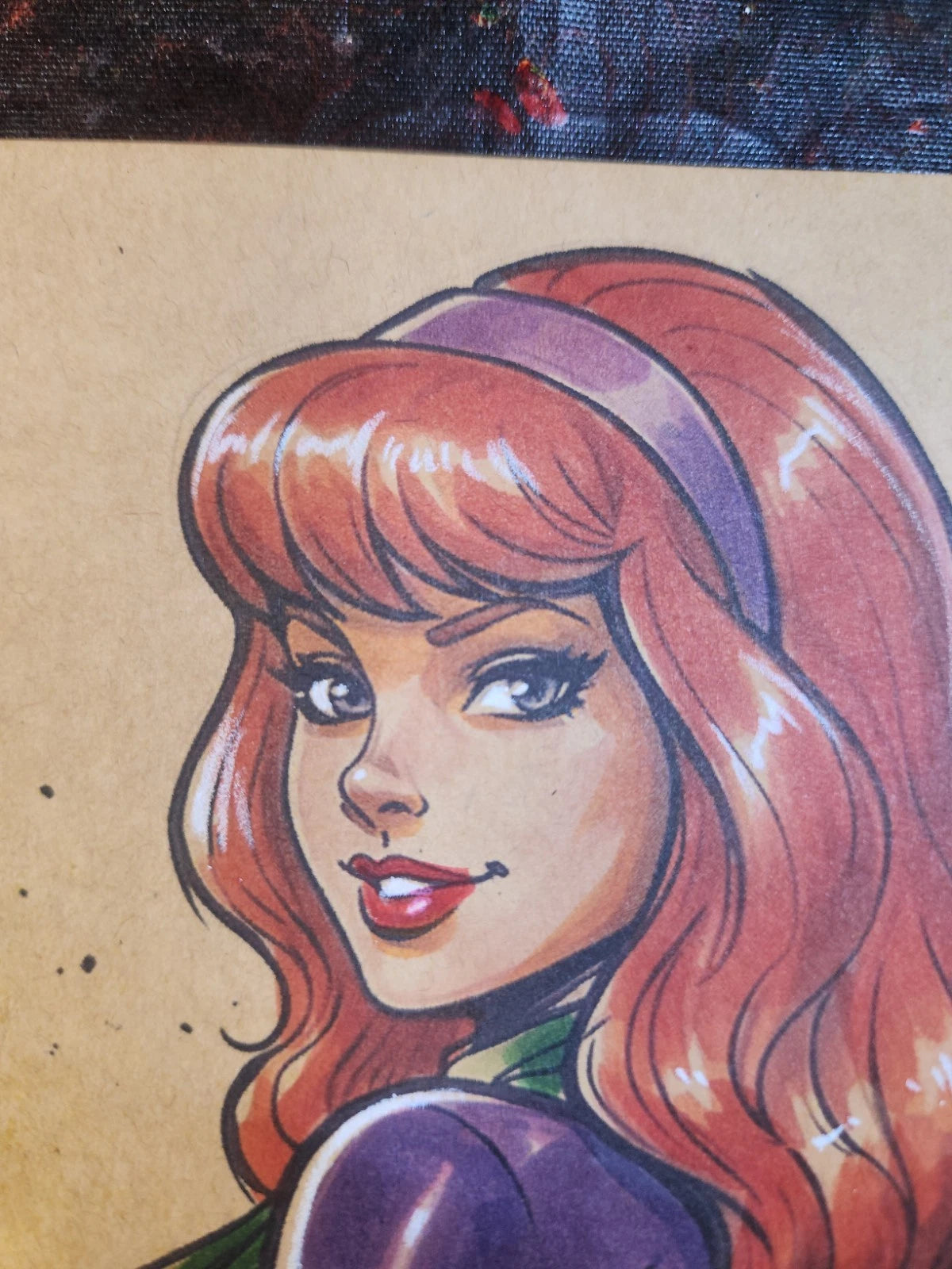 Daphne Comic Art Original Fine Mixed Media | Rare 1 of 1 | COA Included | 8.5x11 on Premium Archival Cardstock