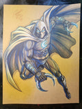 Arte de cómic original de Magik, técnica mixta de bellas artes | Raro, pieza única | Certificado de autenticidad incluido | 8.5x11 en cartulina de archivo de primera calidad