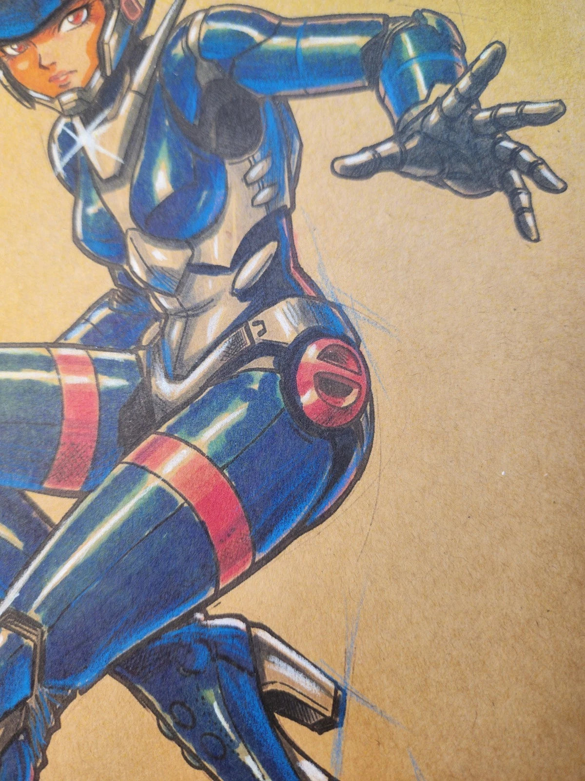 Priss BC Comic Art Original Fine Mixed Media | Rare 1 of 1 | COA Included | 8.5x11 on Premium Archival Cardstock