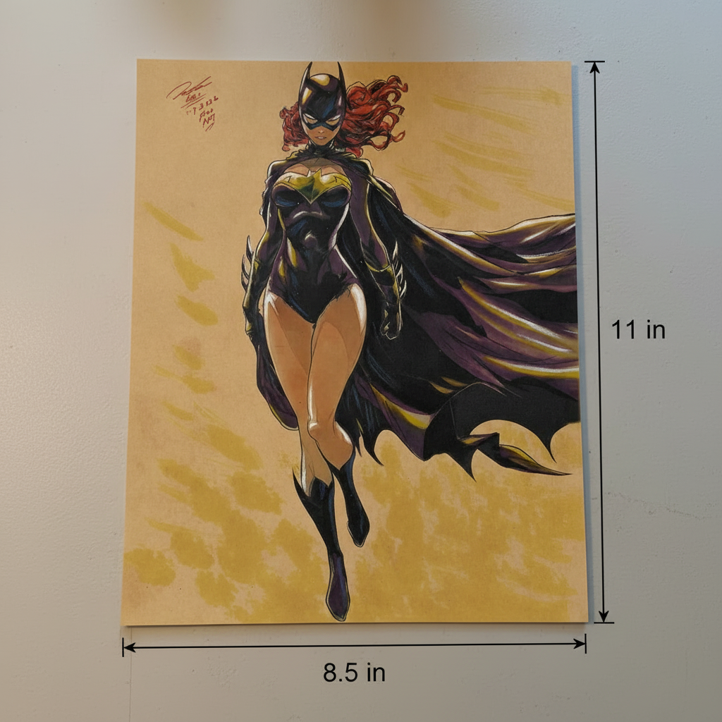 Batgirl Print - Dimensions