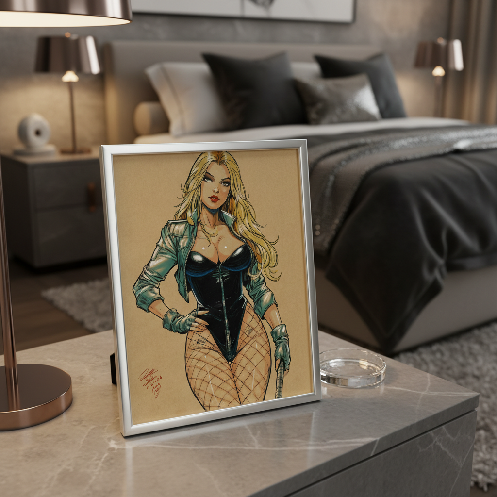 Black Canary Print - Luxury Bedroom