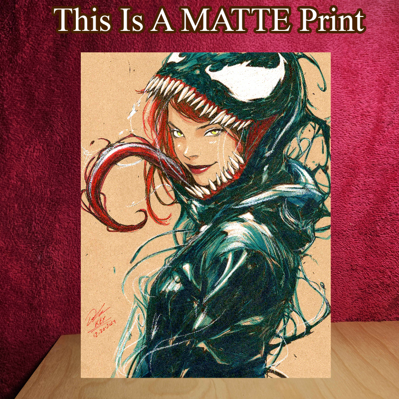 Mary Venom Art Illustration Hard Signed 8.5x11in Fine Art PRINT