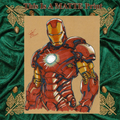 Ironman Art Illustration Hard Signed 8.5x11in Fine Art PRINT