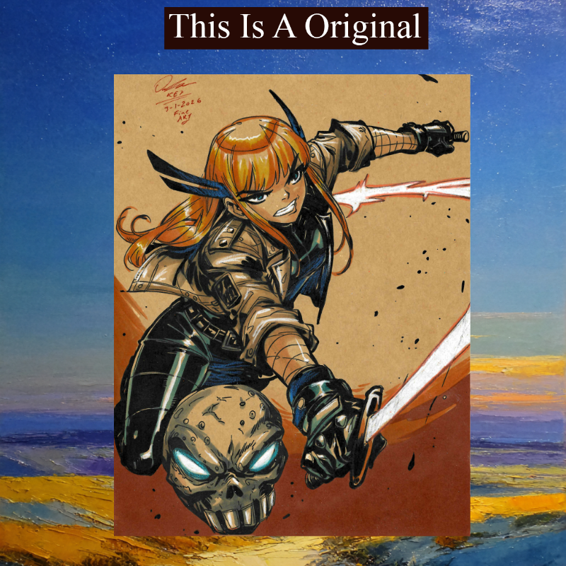 Magik Comic Art Original Fine Mixed Media | Rare 1 of 1 | COA Included ...