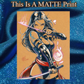 Psylocke Art Illustration Hard Signed 8.5x11in Fine Art PRINT