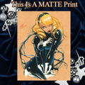 Gwen X Venom Art Illustration Hard Signed 8.5x11in Fine Art PRINT