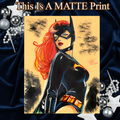 Batgirl Art Illustration Hard Signed 8.5x11in Fine Art PRINT