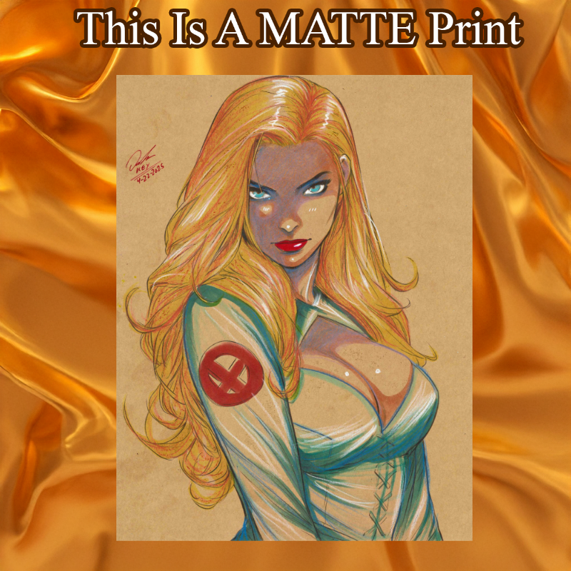 Emma Frost Art Illustration Hard Signed 8.5x11in Fine Art PRINT