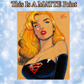 Supergirl Art Illustration Hard Signed 8.5x11in Fine Art PRINT