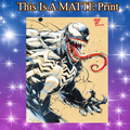 Venom Art Illustration Hard Signed 8.5x11in Fine Art PRINT