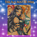 Psylocke Art Illustration Hard Signed 8.5x11in Fine Art PRINT