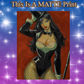 Zatanna Art Illustration Hard Signed 8.5x11in Fine Art PRINT