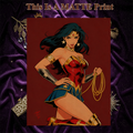 Wonder Woman Art Illustration Hard Signed 8.5x11in Fine Art PRINT