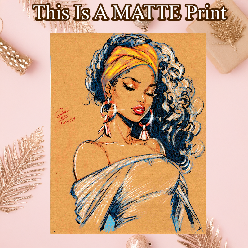 OC Art Illustration Hard Signed 8.5x11in Fine Art PRINT
