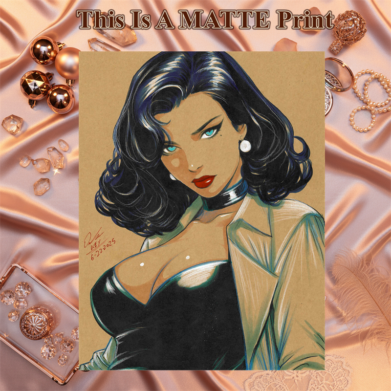 Lois Lane Art Illustration Hard Signed 8.5x11in Fine Art PRINT