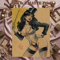 Zatanna Art Illustration Hard Signed 8.5x11in Fine Art PRINT