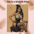 Zatanna Art Illustration Hard Signed 8.5x11in Fine Art PRINT