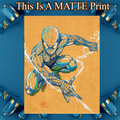 Spider-Man Art Illustration Hard Signed 8.5x11in Fine Art PRINT