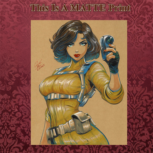 April Oneil Art Illustration Hard Signed 8.5x11in Fine Art PRINT